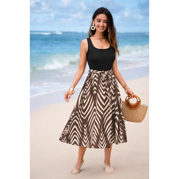 Robe tropicale col carré