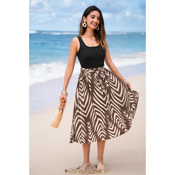 Robe tropicale col carré