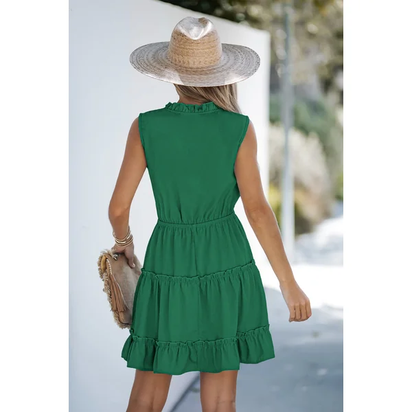 Robe verte courte
