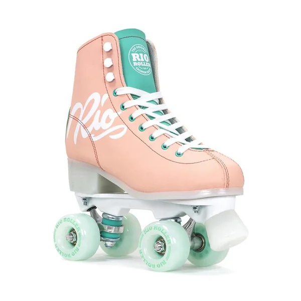 Roller quad RIO ROLLER Script Peach/Green