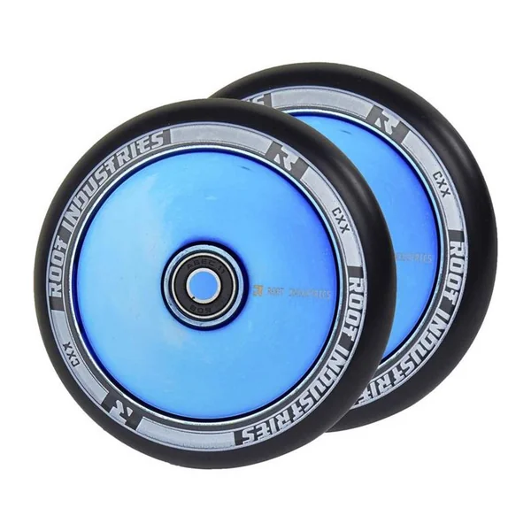 Root Air Roues Trottinette Freestyle Pack de 2 Blue Ray 120mm