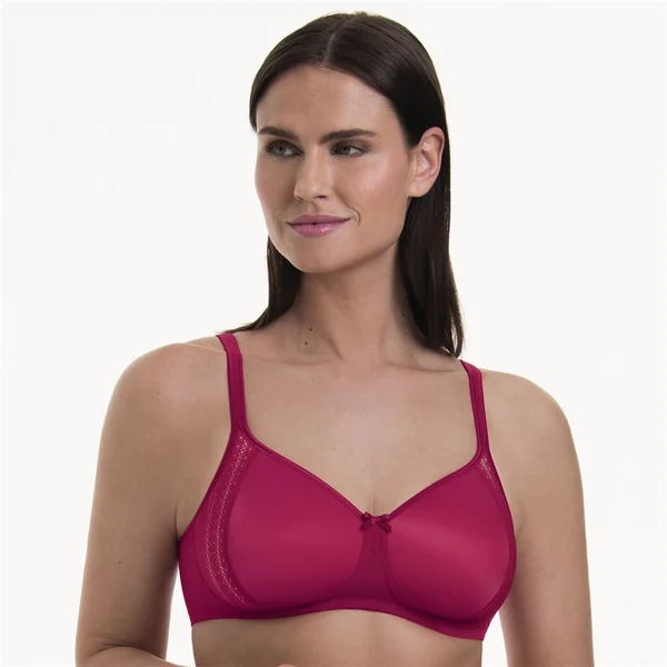 Rosa Faia - Soutien-gorge coussiné sans armature maintien ferme 36 (80) C Cherry Red Lace Rose
