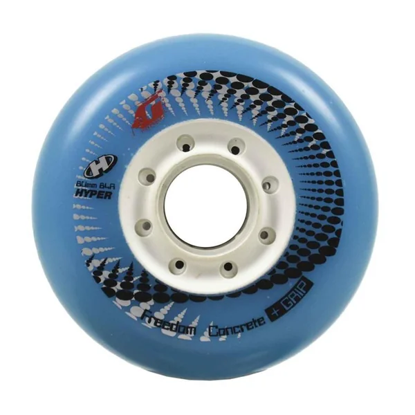 Roue de roller HYPER kit de 4 hyper concrete+g ltd 84a 80mm cyan