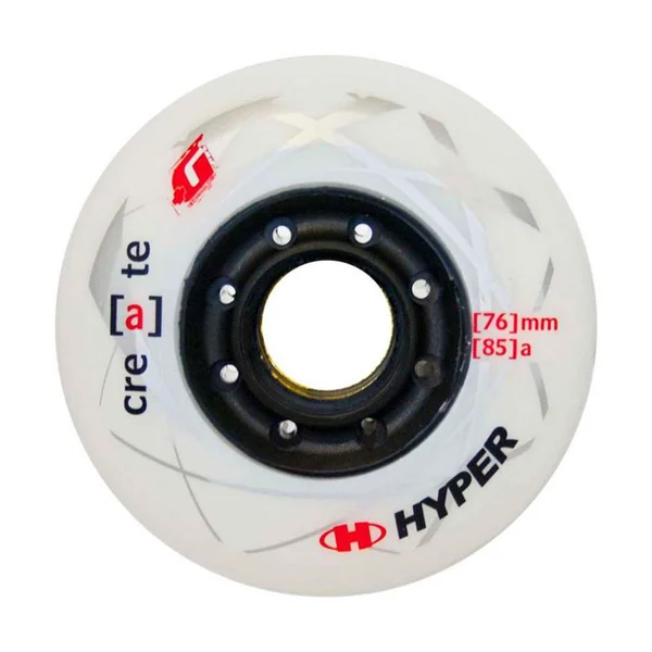 Roue de roller HYPER kit de 4 hyper create +g 85a 76mm Blanc