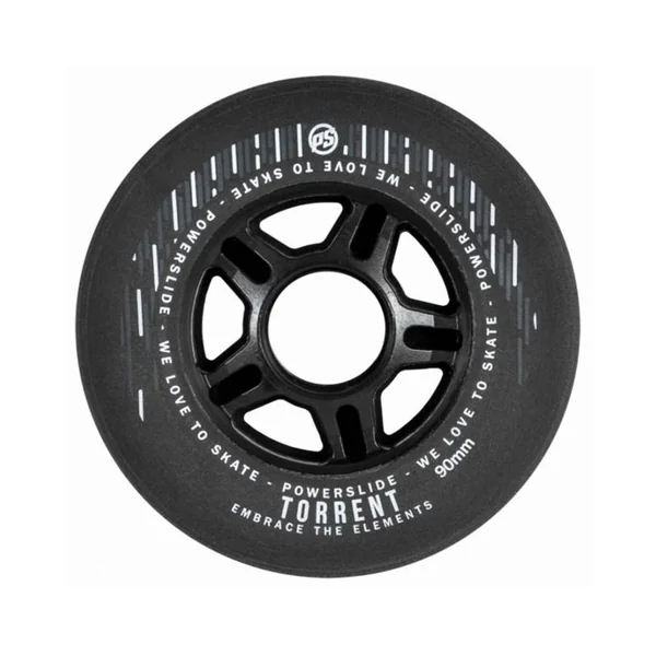 Roue roller en ligne POWERSLIDE Torrent Rain, 90mm/84a black, 4-Pack