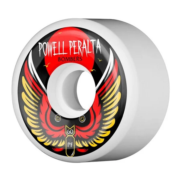 Roue Skateboard POWELL PERALTA Wheels Jeu De 4 Bomber Iii 60mm X 85a Wht