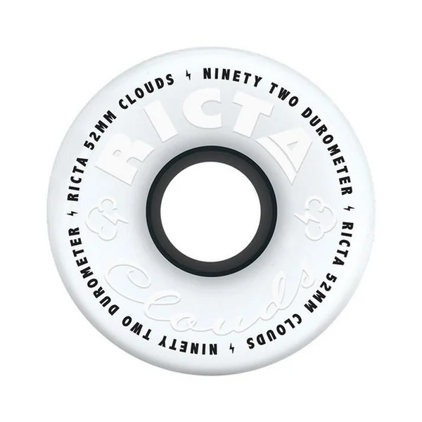 Roue Skateboard RICTA Wheels Jeu De 4 Clouds 52mm Black 92a