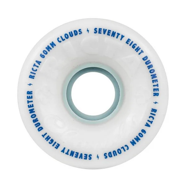 Roue Skateboard RICTA Wheels Jeu De 4 Clouds 60mm White 78a