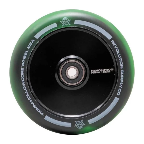 Roue Trottinette REVOLUTION SUPPLY Hollowcore Fused Vert 110mm