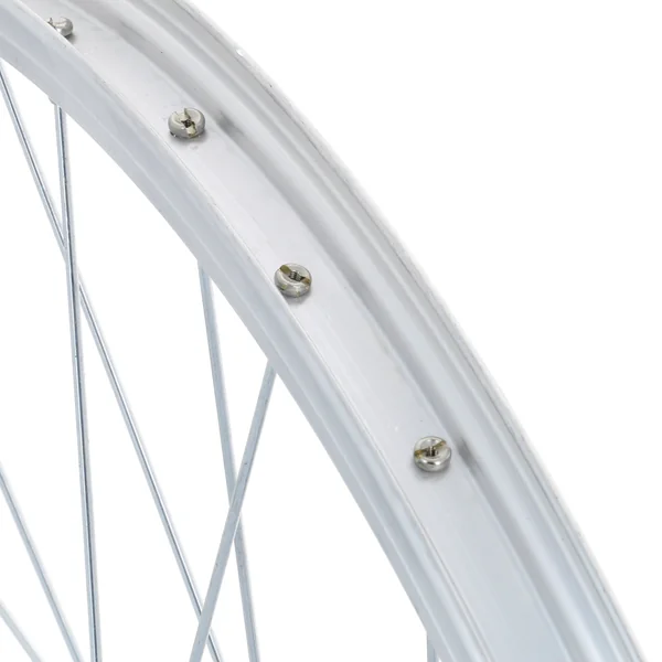 Roue vélo enfant 24 pouces arrière simple paroi roue libre argent