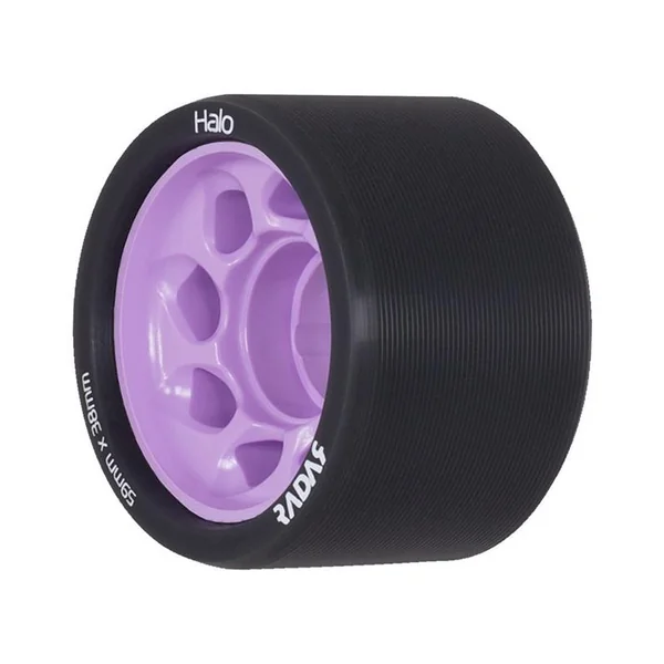 Roues Roller Derby RADAR WHEELS Halo 84A 59mmx38mm Purple Noir/Violet
