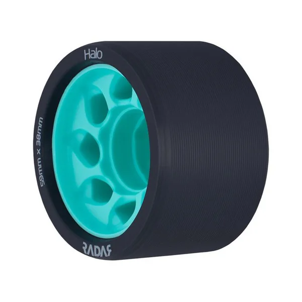 Roues Roller Derby RADAR WHEELS Halo 88A 59mmx38mm Teal Bleu cyan