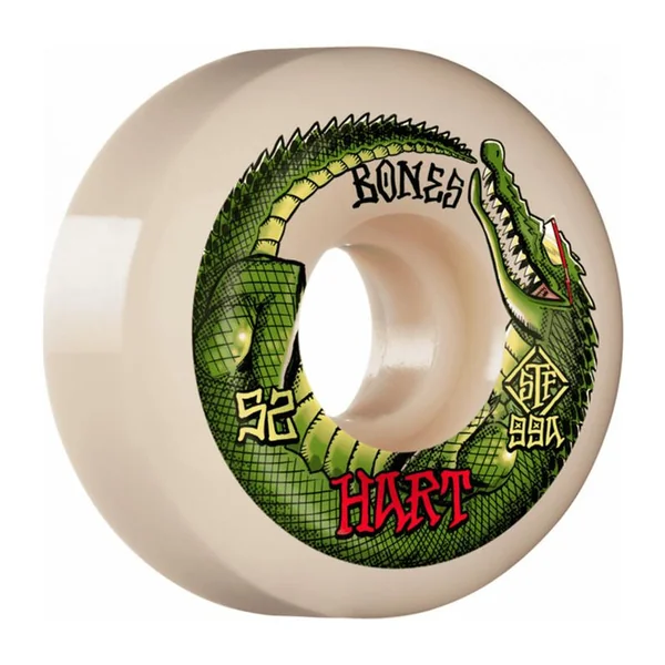Roues skate BONES (x4) Stf V5 Hart Speed Gator Vert 99A