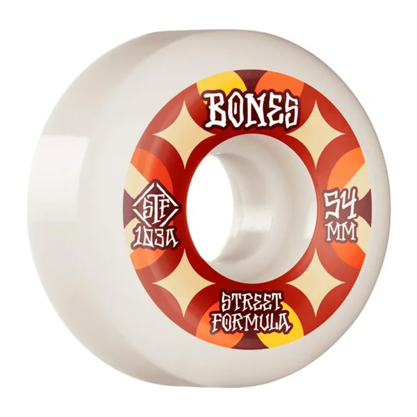 Roues skate BONES (x4) Stf V5 Retros Sidecut Orange 103A