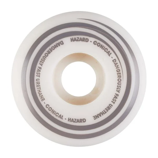 Roues skate HAZARD WHEELS (x4) Radio Active Cs Conical Blanc 101A