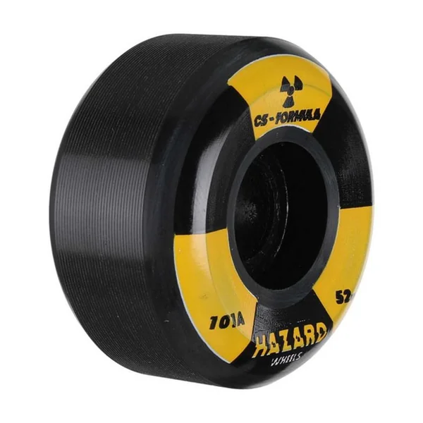 Roues skate HAZARD WHEELS (x4) Radio Active Cs Conical Noir 101A