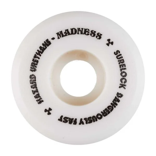 Roues skate HAZARD WHEELS (x4) Sign Cp Conical Surelock Wht Blanc 101A