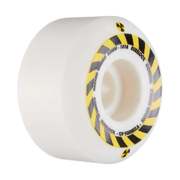 Roues skate HAZARD WHEELS (x4) Sign Cp Conical Surelock Wht Blanc 101A