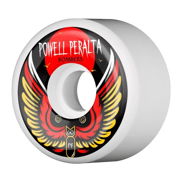 Roues skate POWELL PERALTA (x4) Bomber III XA Wht Blanc 85A 60mm
