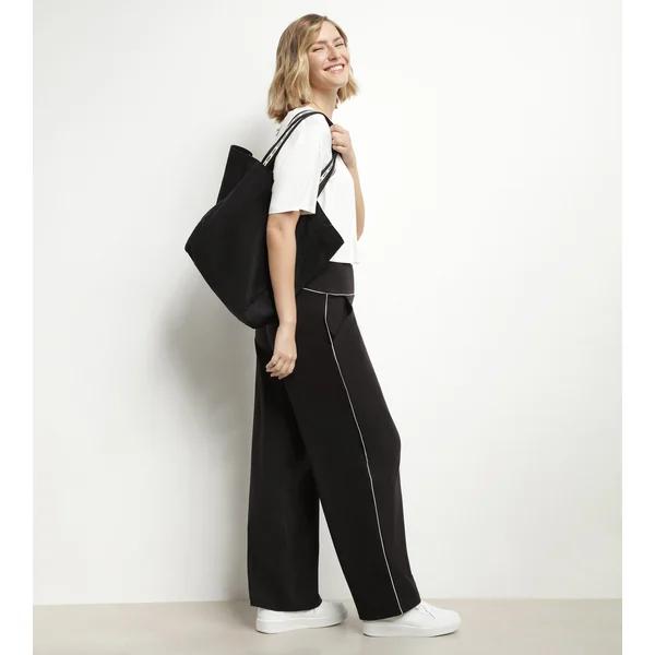 Sac cabas en toile de coton noir Dim Move