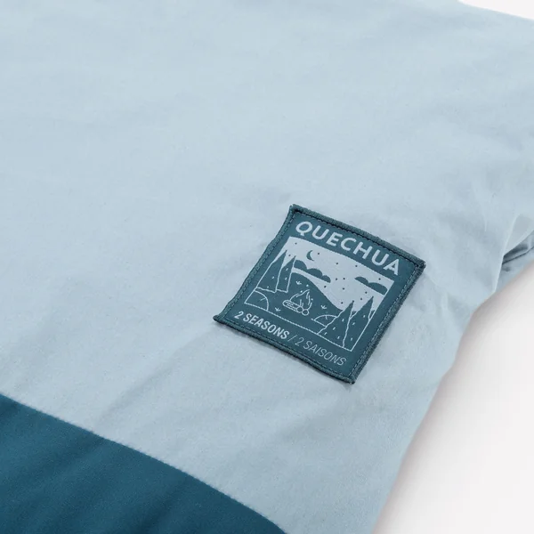 Sac de couchage de camping 10°C en coton, Ultimcomfort bleu