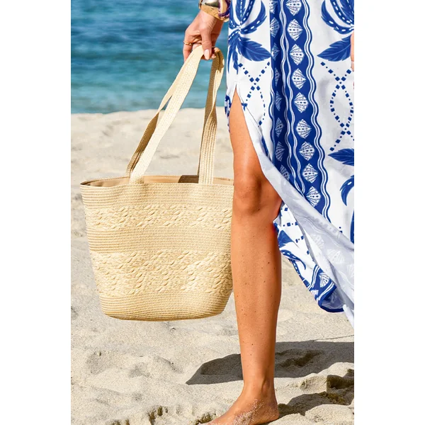 Sac en paille à l’éclat de noix de coco