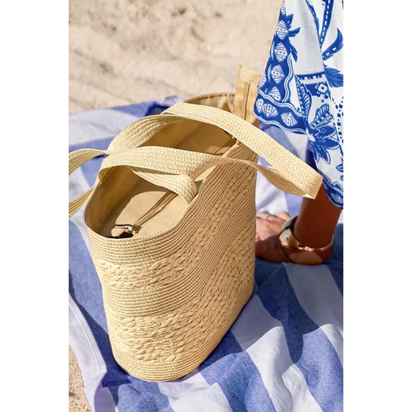 Sac en paille à l’éclat de noix de coco