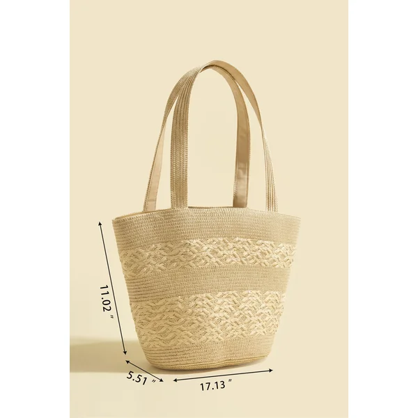 Sac en paille à l’éclat de noix de coco