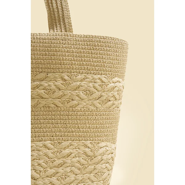 Sac en paille à l’éclat de noix de coco