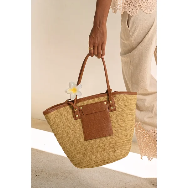 Sac structuré en paille