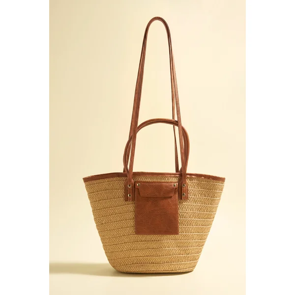 Sac structuré en paille