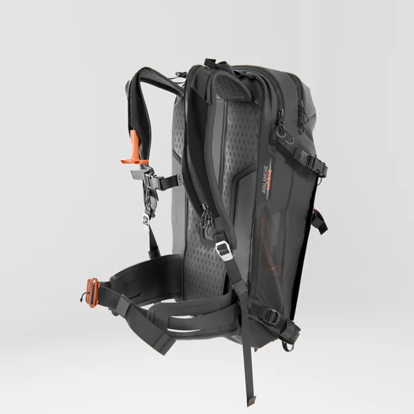 Sac à dos Airbag pour le ski Freeride 30L - noir (cartouche non incluse)