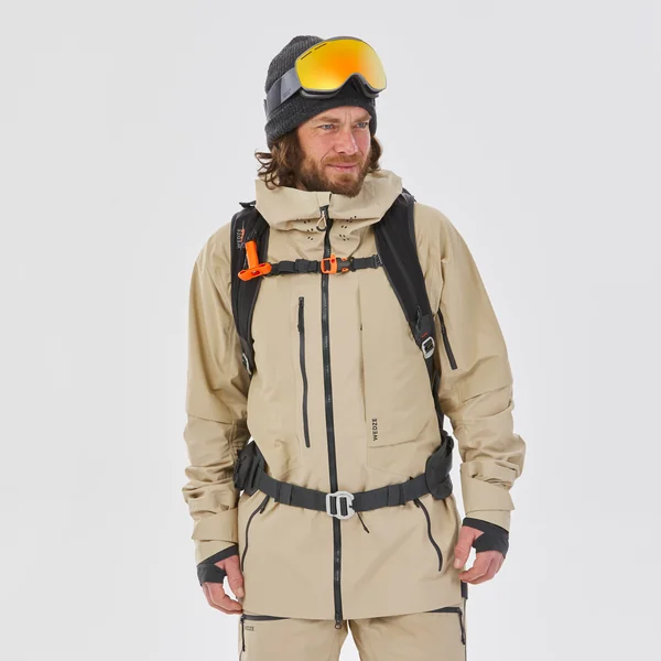 Sac à dos Airbag pour le ski Freeride 30L - noir (cartouche non incluse)