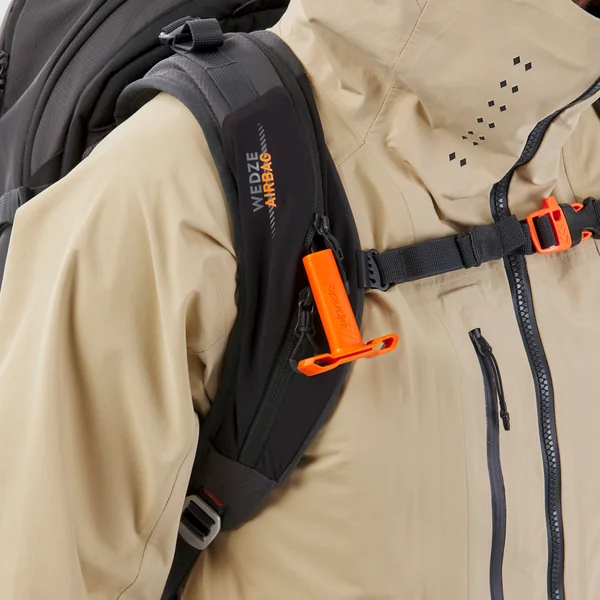 Sac à dos Airbag pour le ski Freeride 30L - noir (cartouche non incluse)