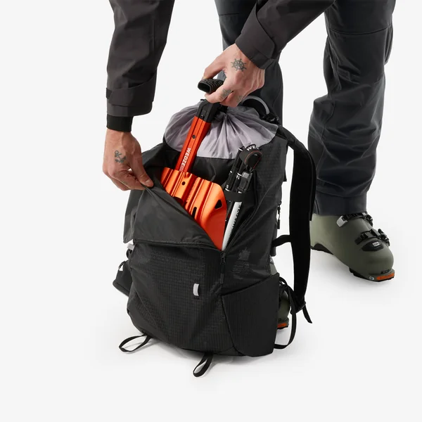 Sac à dos de ski randonnée 25L, Wilder noir