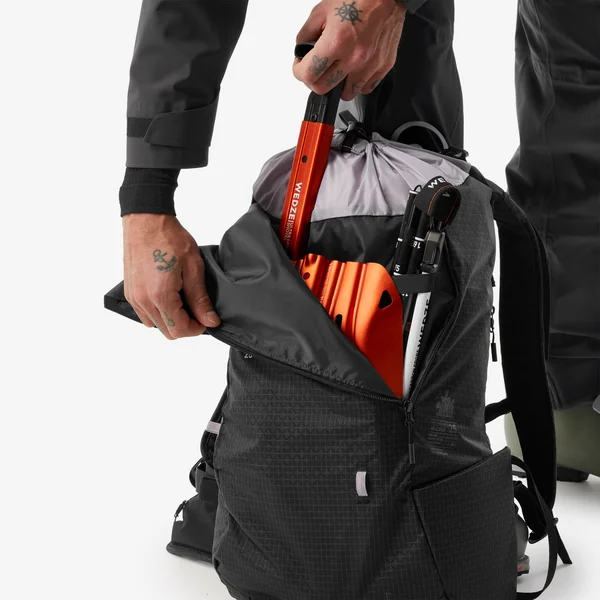 Sac à dos de ski randonnée 25L, Wilder noir