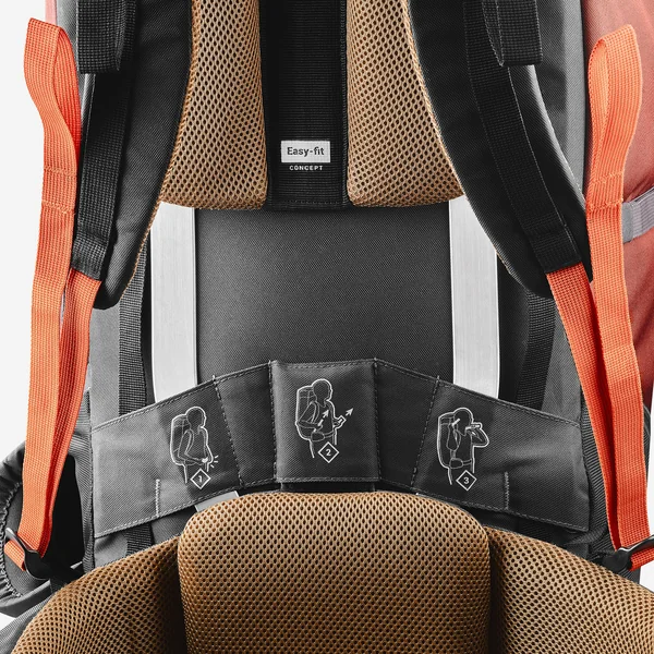 Sac à dos de trekking homme 70 l - mt100 easyfit