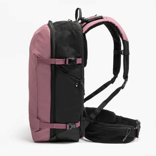 Sac à dos de voyage ouverture valise 30L, Travel 500 Organizer gris