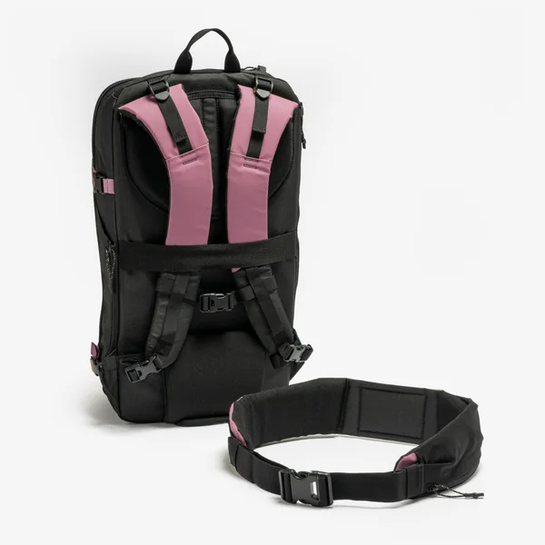 Sac à dos de voyage ouverture valise 30L, Travel 500 Organizer gris