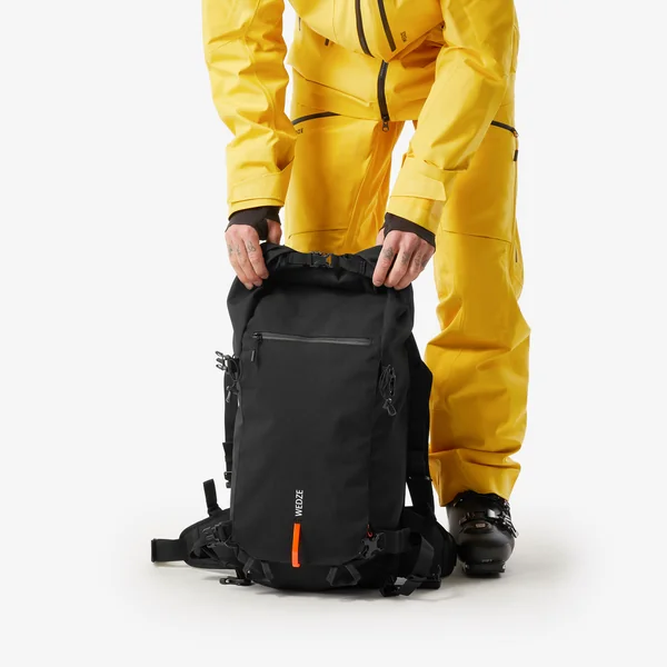 Sac à dos ski/ snowboard freeride Roll top, Robust Freeride 30L noir