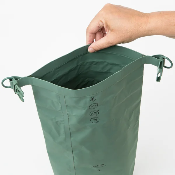 Sac étanche (IPX6) avec fenêtre de visibilité - 5L Vert