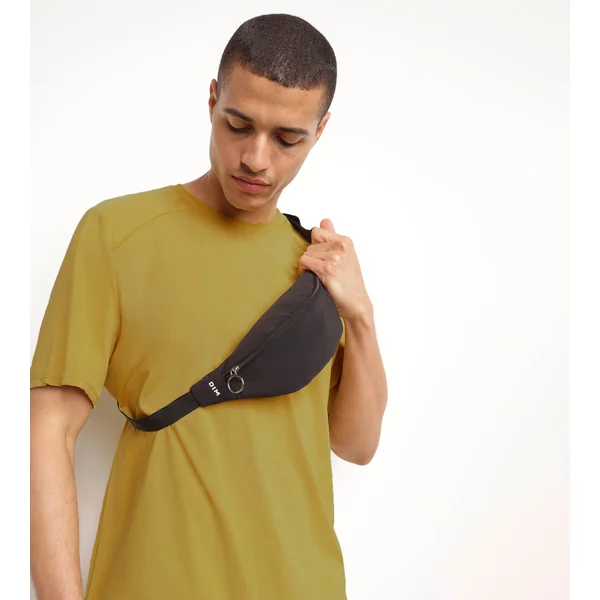 Sacoche banane zippée noire unisexe Dim Move