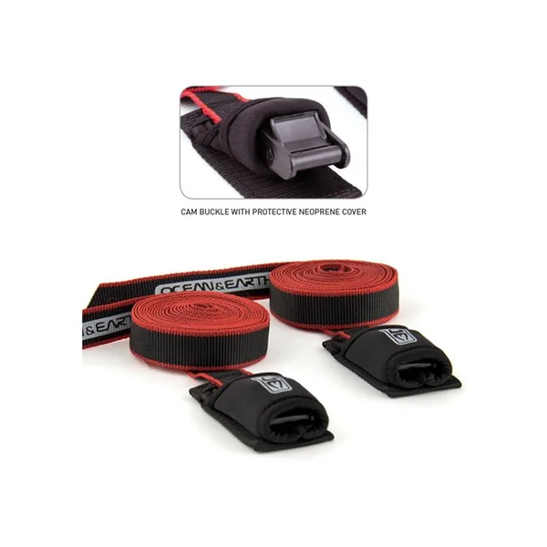 Sangle de toit (paire) TIE DOWN STRAPS OCEAN & EARTH Taille 12´0´´ / 3.6m