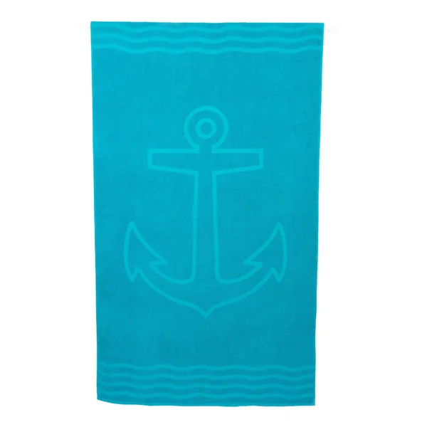 Serviette de plage en coton turquoise