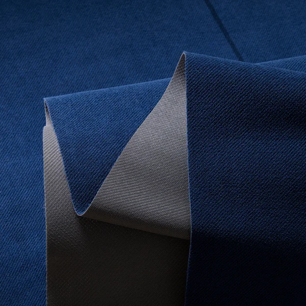 Serviette de yoga antidérapante 183cm x 61cm x 1mm, bleu acier