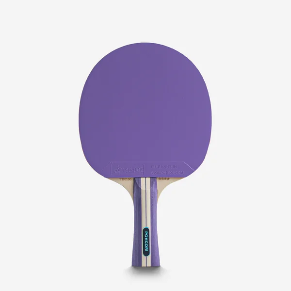 SET 2 RAQUETTES TTR 130 SPIN 4* ITTF ÉCOLE/CLUB VIOLET/BLEU + BALLES