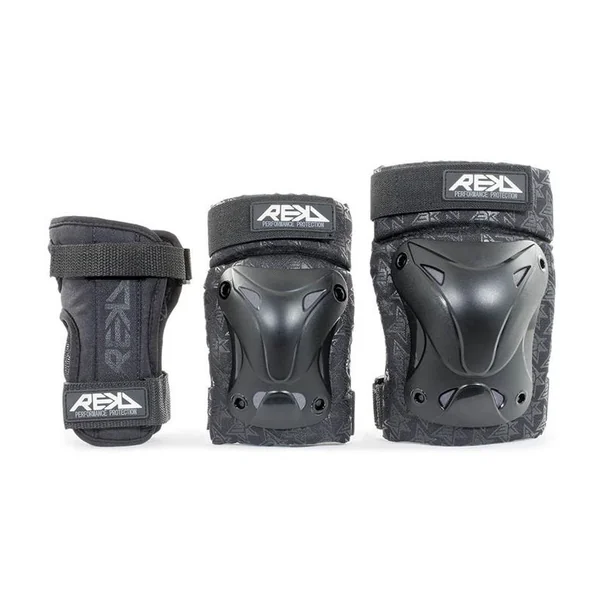 Set de protection complet REKD Recreational Triple Pad Set Black