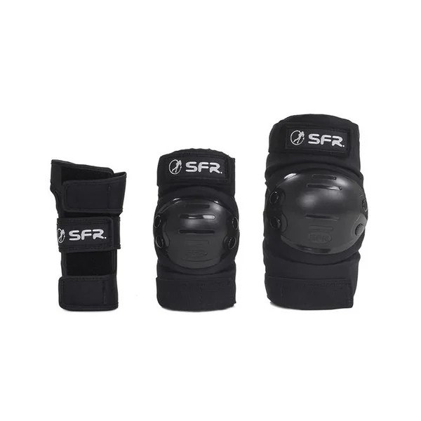 Set de protection SFR ROLLER Youth Ramp Triple Pad Set Black