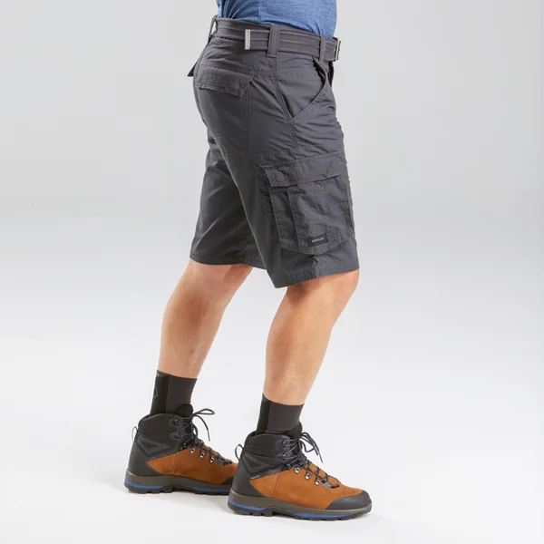 Short cargo de trek voyage - travel 500 gris homme