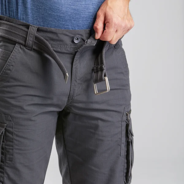 Short cargo de trek voyage - travel 500 gris homme